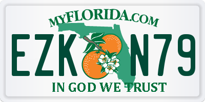 FL license plate EZKN79