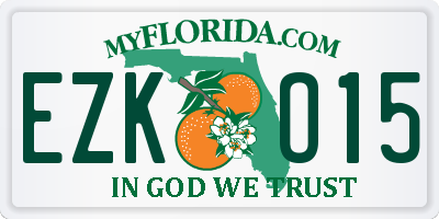 FL license plate EZKO15