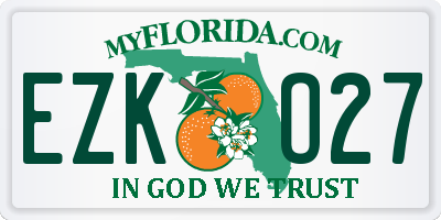 FL license plate EZKO27