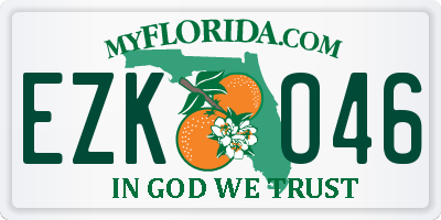 FL license plate EZKO46