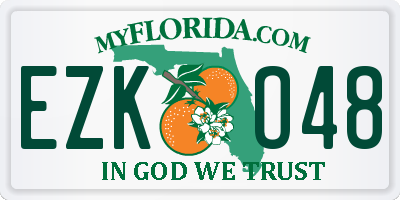 FL license plate EZKO48