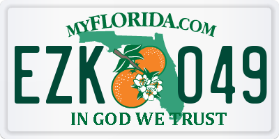 FL license plate EZKO49