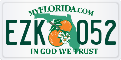 FL license plate EZKO52