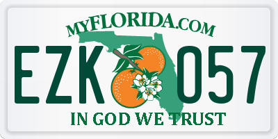 FL license plate EZKO57