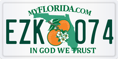 FL license plate EZKO74