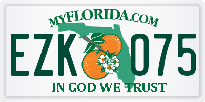 FL license plate EZKO75