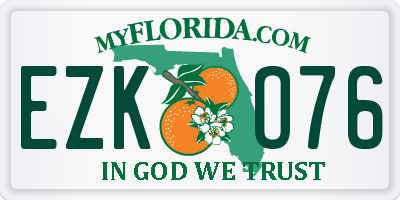 FL license plate EZKO76