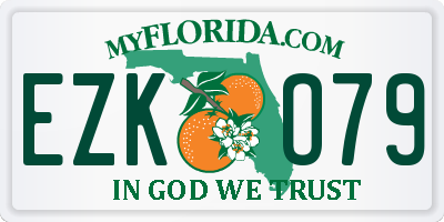 FL license plate EZKO79