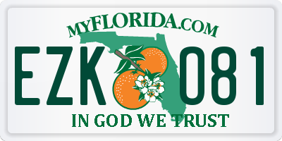 FL license plate EZKO81