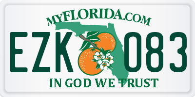 FL license plate EZKO83