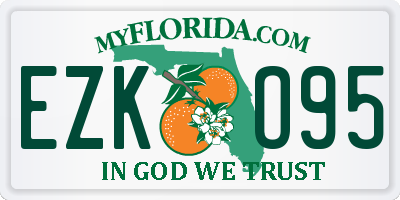 FL license plate EZKO95