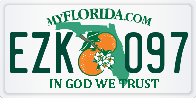 FL license plate EZKO97