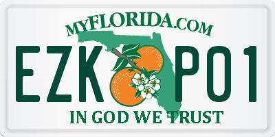 FL license plate EZKP01