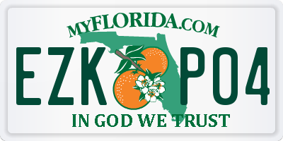 FL license plate EZKP04