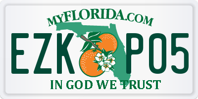 FL license plate EZKP05