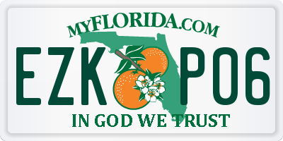 FL license plate EZKP06