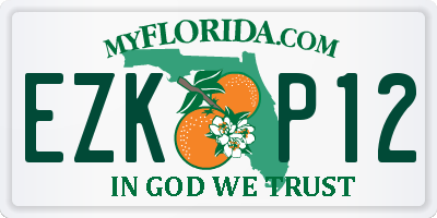 FL license plate EZKP12