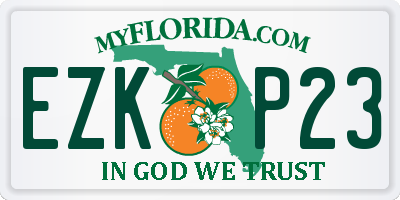 FL license plate EZKP23