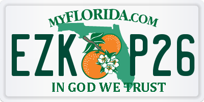 FL license plate EZKP26