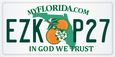 FL license plate EZKP27