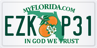 FL license plate EZKP31