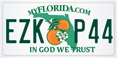 FL license plate EZKP44