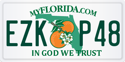 FL license plate EZKP48