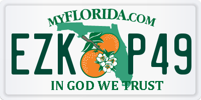 FL license plate EZKP49