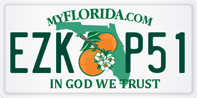 FL license plate EZKP51