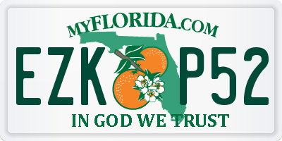 FL license plate EZKP52