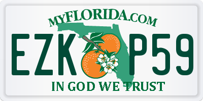 FL license plate EZKP59