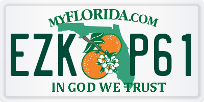 FL license plate EZKP61