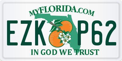 FL license plate EZKP62