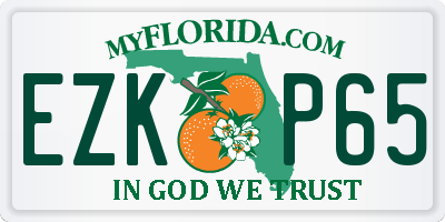 FL license plate EZKP65