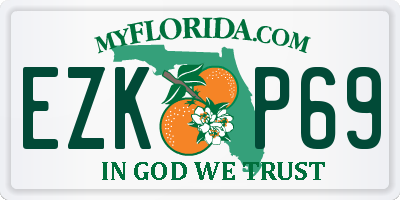 FL license plate EZKP69