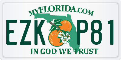 FL license plate EZKP81