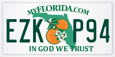 FL license plate EZKP94