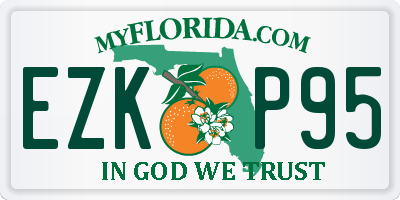 FL license plate EZKP95