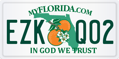 FL license plate EZKQ02