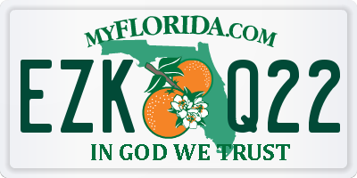 FL license plate EZKQ22