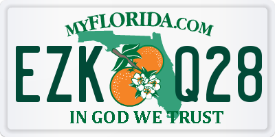 FL license plate EZKQ28