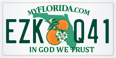 FL license plate EZKQ41