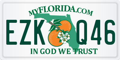 FL license plate EZKQ46