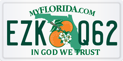 FL license plate EZKQ62