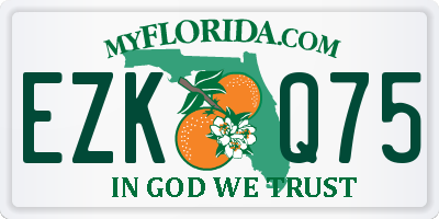 FL license plate EZKQ75