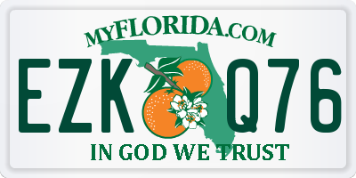 FL license plate EZKQ76