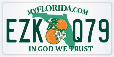 FL license plate EZKQ79