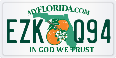 FL license plate EZKQ94