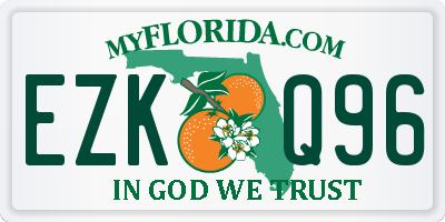 FL license plate EZKQ96