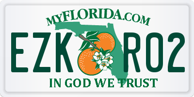 FL license plate EZKR02